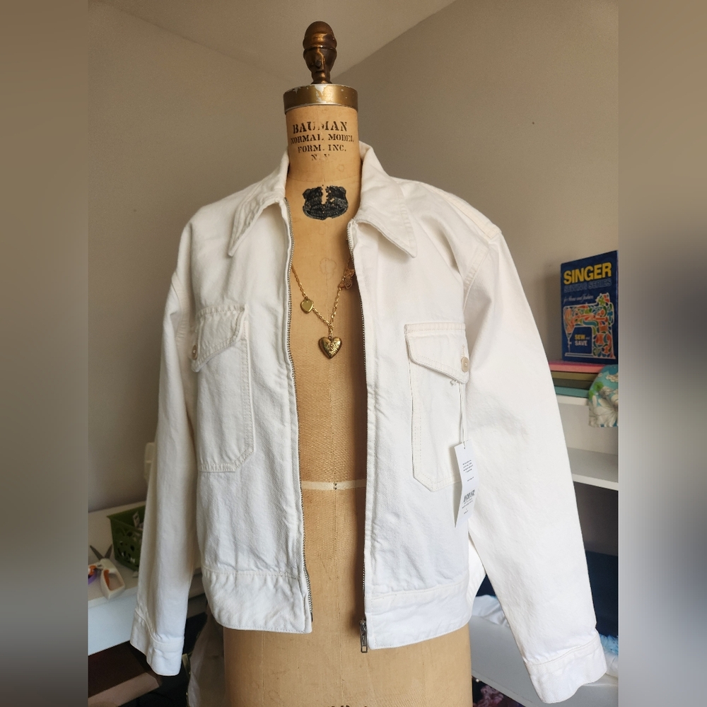 Buck Mason Rider Jacket, Natural - Size Large
